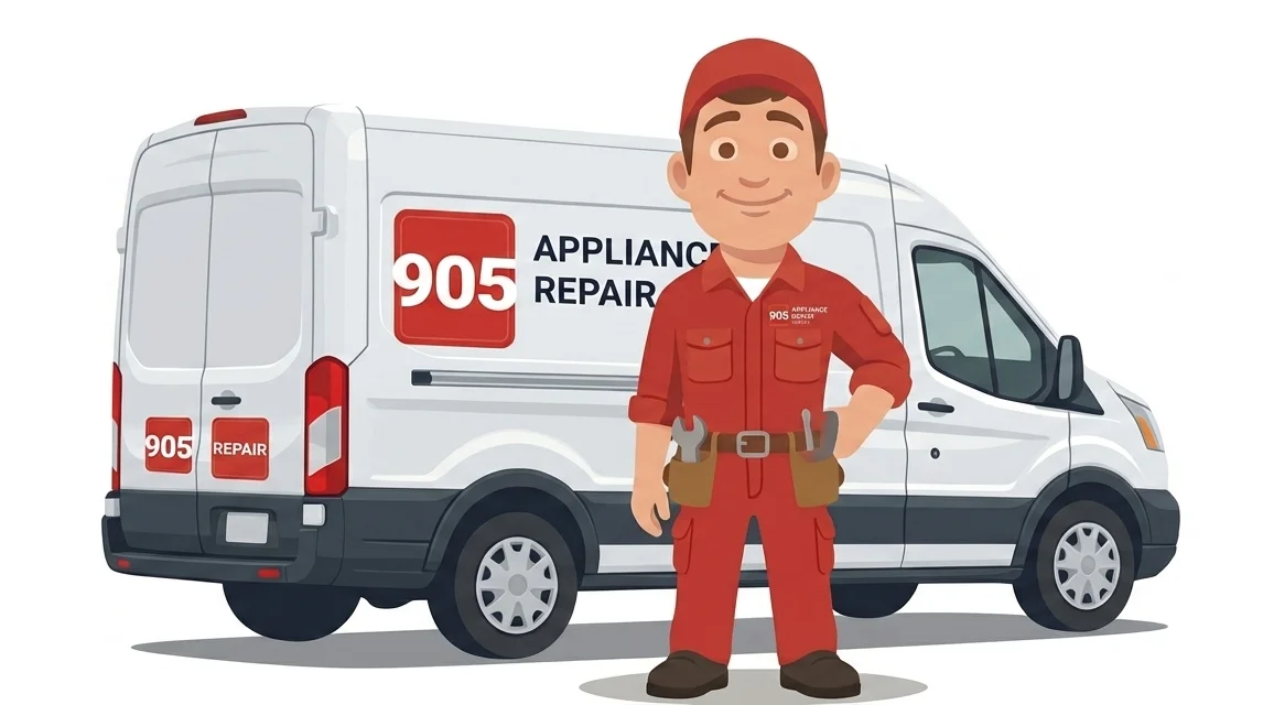 905 Appliance Repair technician at work
